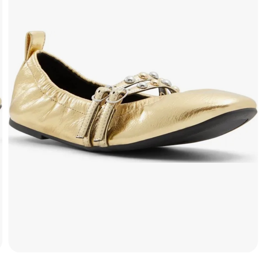 NWOT Match Everything Gold Shoes